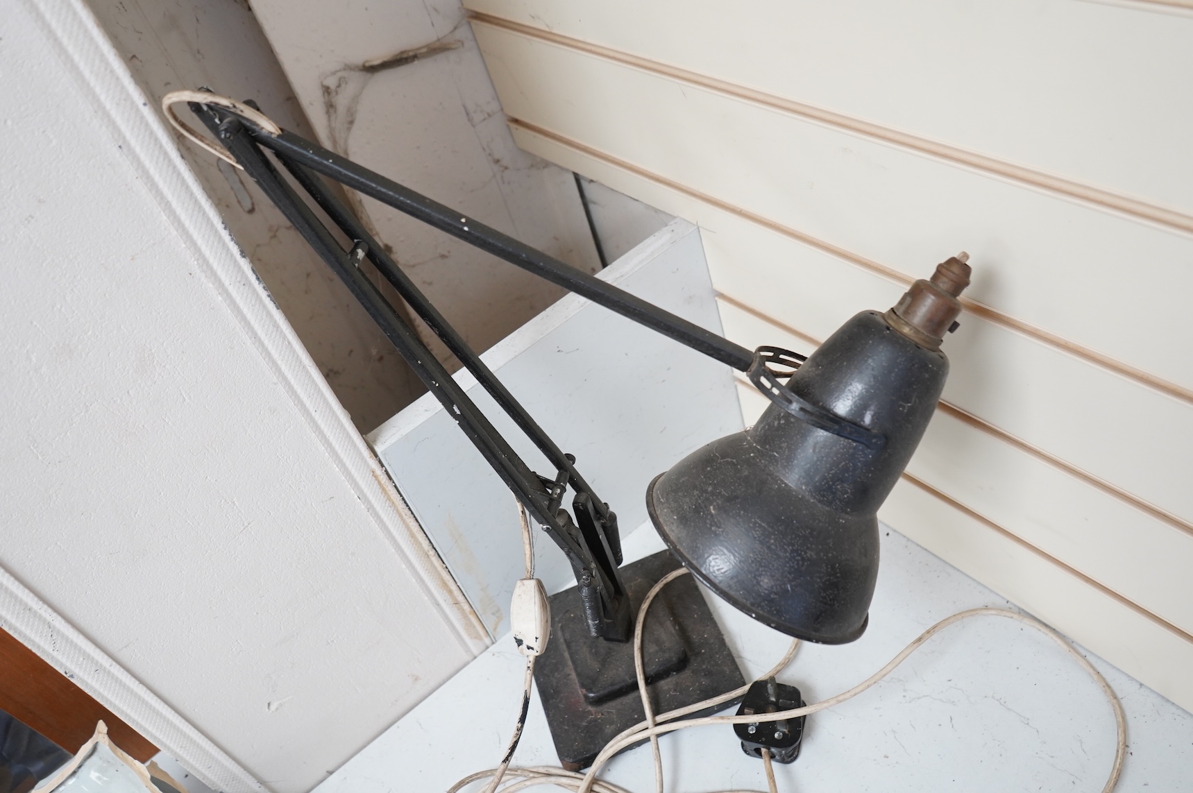 A vintage Herbert Terry anglepoise lamp